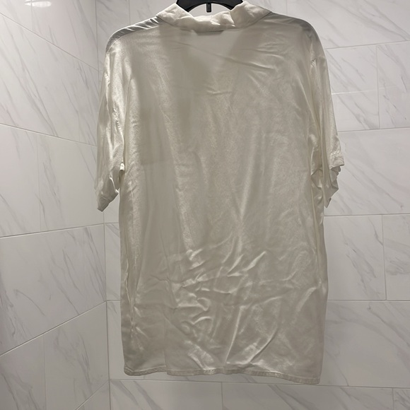 White Short Sleeve Button down - Picture 4 of 4